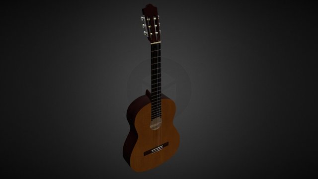 Yamaha C40 - Classical Guitar 3D Model