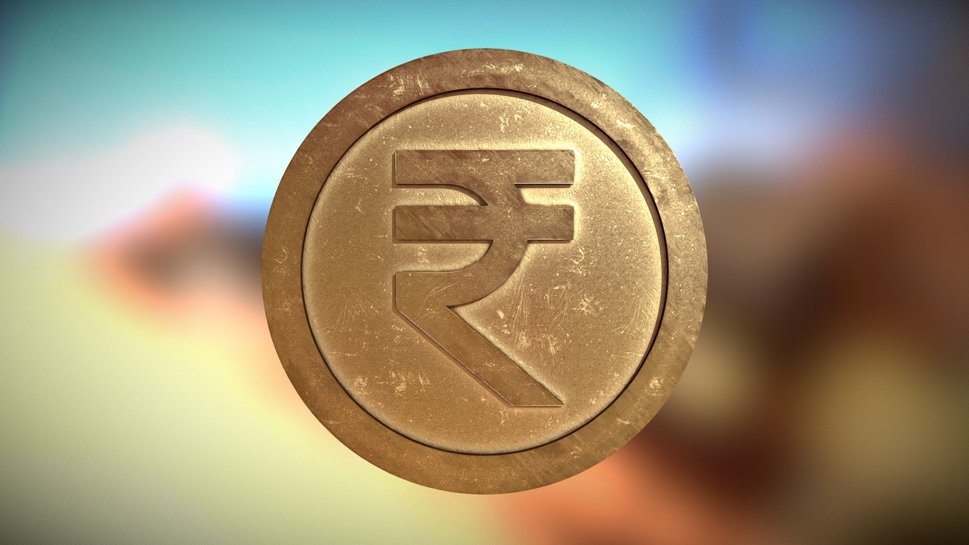 Rupee Coin Buy Royalty Free 3D Model By AnshiNoWara 28869d1 