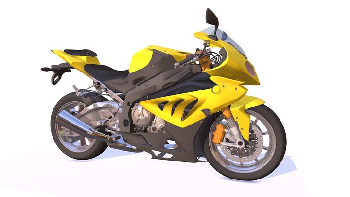 Sport Bike Racing Motorcycle 3D Model