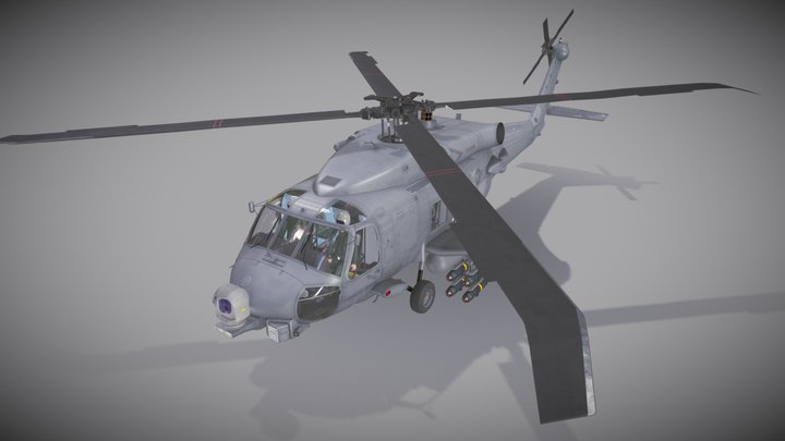 MH-60R "Sea Hawk" Basic Animation 3D Model