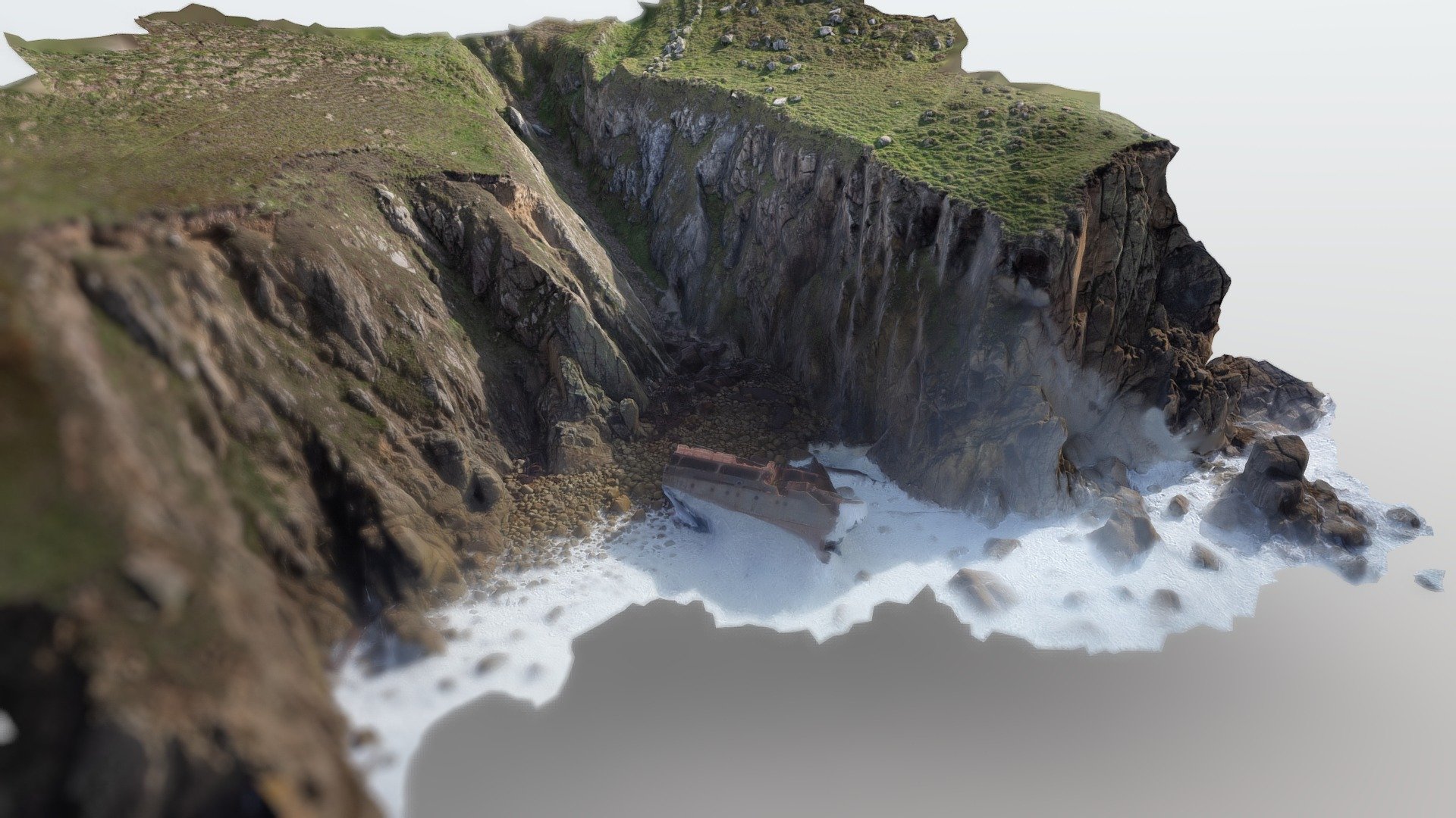 RMS Mulheim wreck - Mayon Cliff — Sketchfab embed 3D viewer