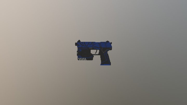 MK23 - Blue Crack 3D Model