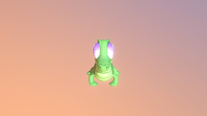 Gummy the Alligator 3D Model