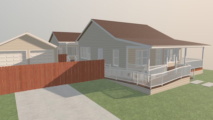 Texas Bungalow 3D Model