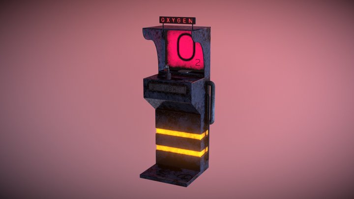 Cyberpunk Oxygen Dispenser 3D Model