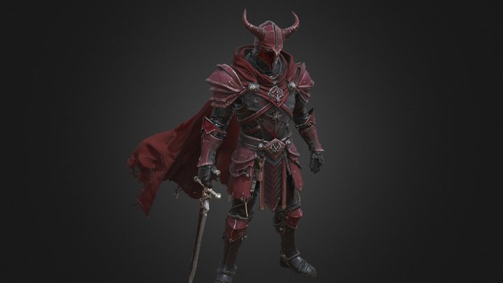 Crimson Inquisitor, Dark Religion Zealot – Modelo 3D gratuito STL