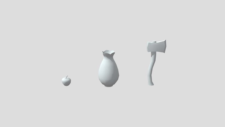 Grandma's House - 3 Simple props 3D Model