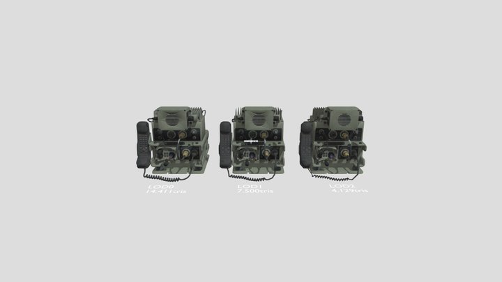 PRC-2082 Radiostation Game Ready LO Ds