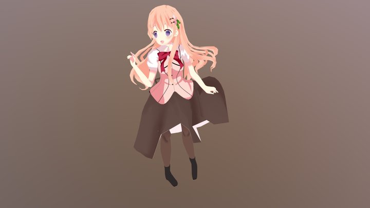 Kokoa (Long hair) 3D Model