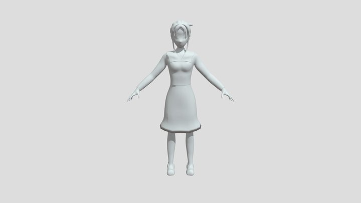 Kaguya Character Model 3D Model