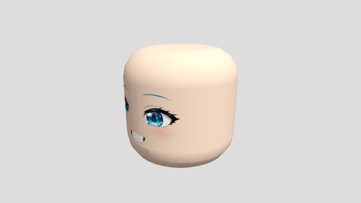 Roblox Hatsune Miku face 3D Model