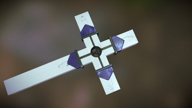 Trigun: Bishop Cross Gun 3D Model