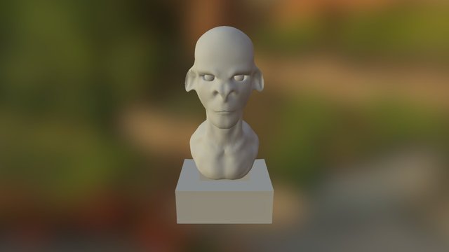 Creature With Base 3D Model