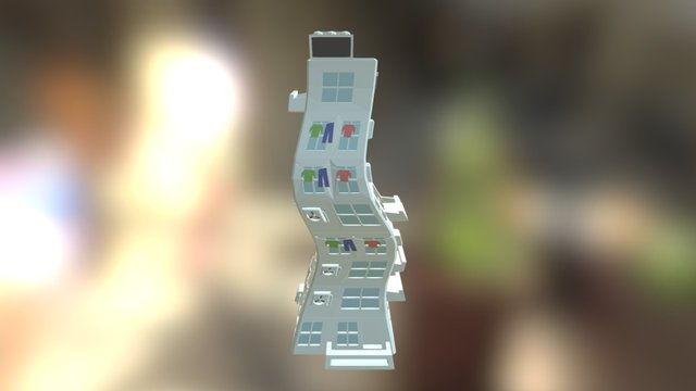 Comic Style House 3D Model