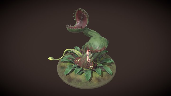 Nightmare challenge carnivorous plant 3D Model