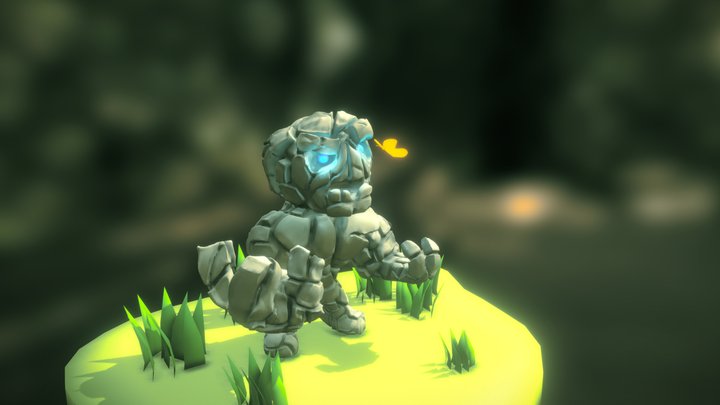 SculptJanuary18 Day: 5 "Golem" 3D Model