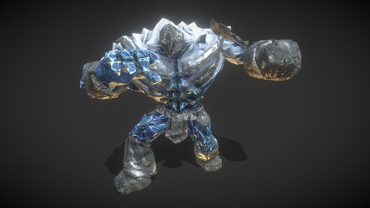 Mobs! Ice Golem 3D Model