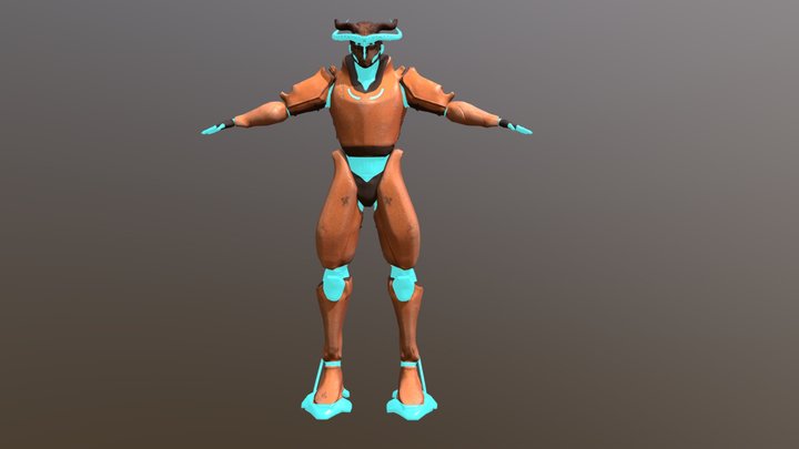 Cyber Druid 3D Model