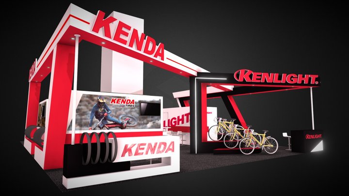 2020 Taipei Cycle Show-KendaTire booth design 3D Model