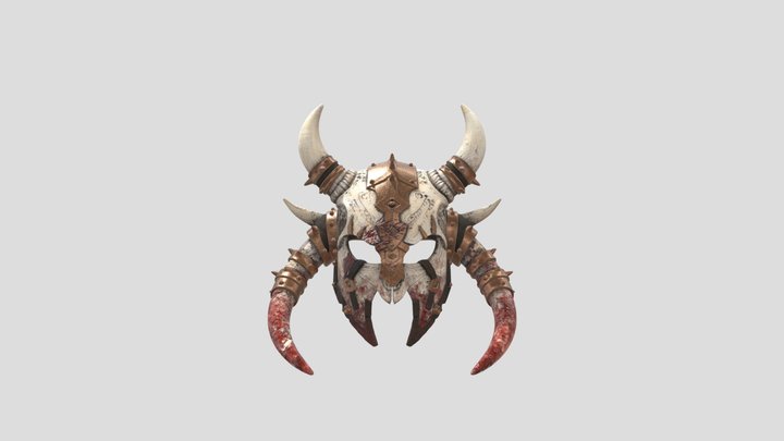 helmet008_highpoly_boneslayer 3D Model