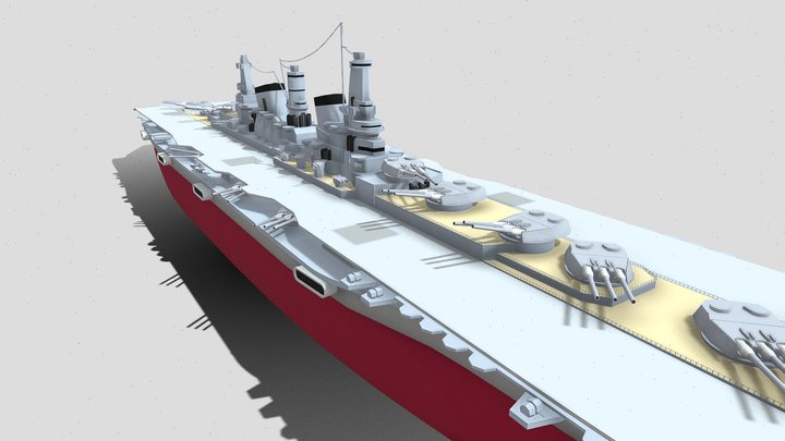 Battleship-Carrier 3D Model