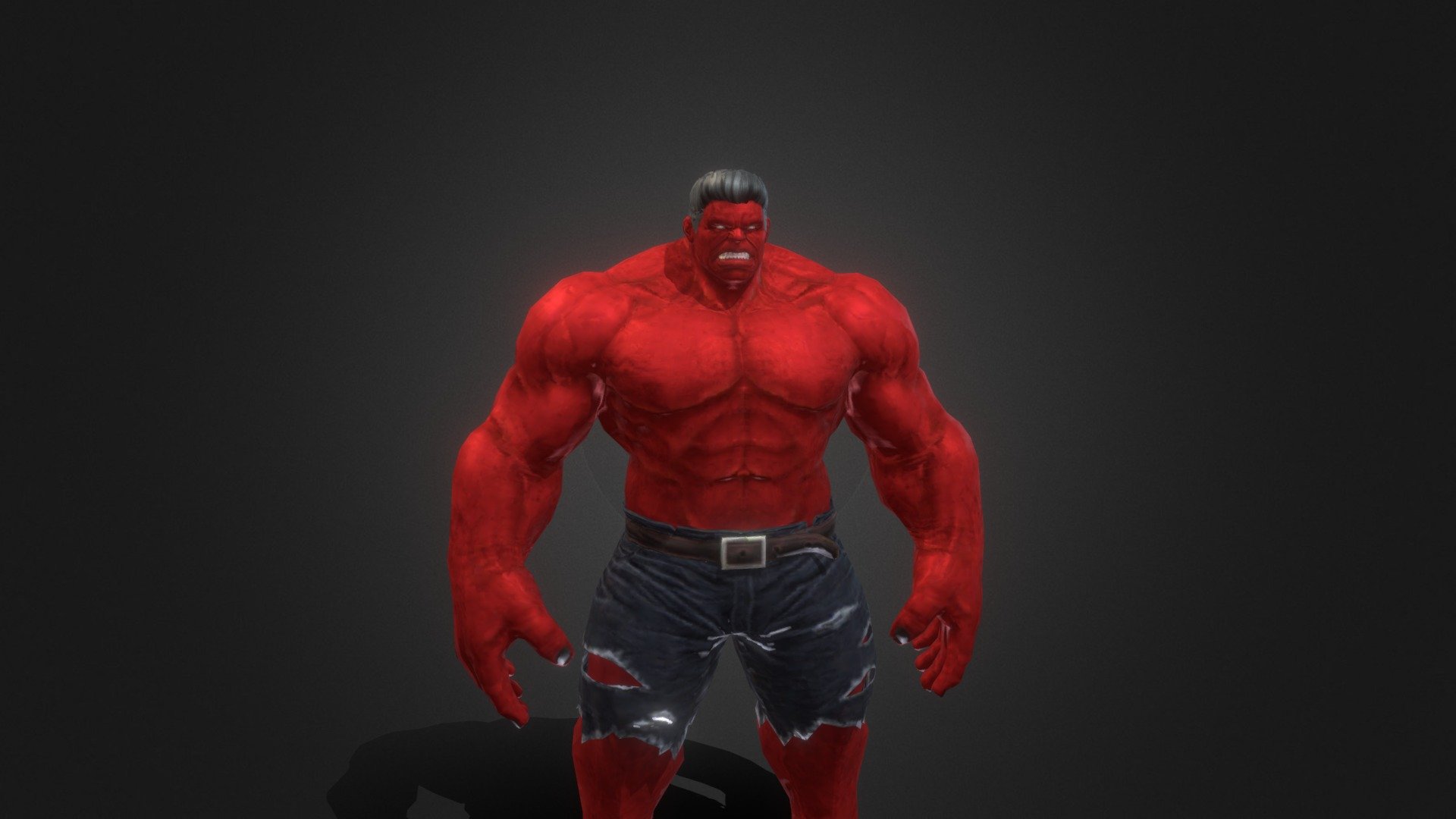 Red Hulk 3D Model High Quality Detailed Rigged - 3D model by SubZero007 ...