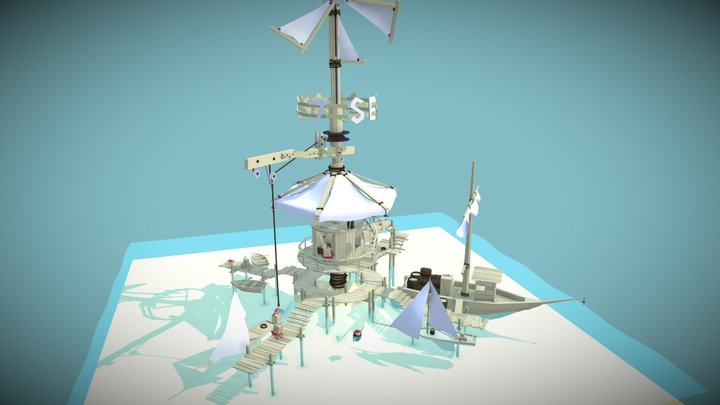 Sea Crane 7 3D Model