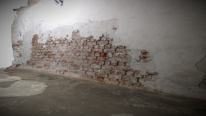 Koeln Deutz Kunstwerk K3 Brickwall Mauer UG 12k 3D Model