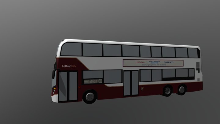 ADL E400MMC XLB UK Lothian Buses 3D Model