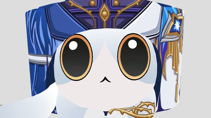 HSR- Sunday Cat Cake (playable) 3D Model