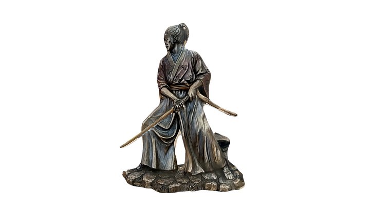 Samurai Statue 3D Model