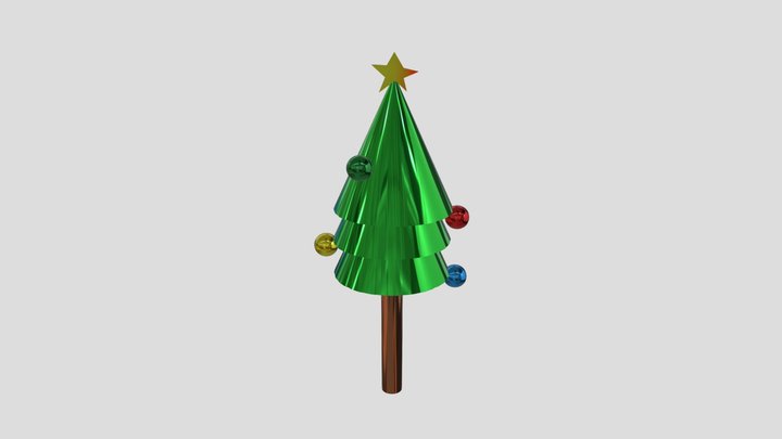 Metal Christmas tree 3D Model