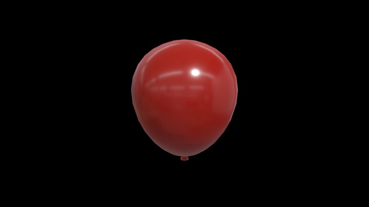 Low-Poly Balloon 3D Model
