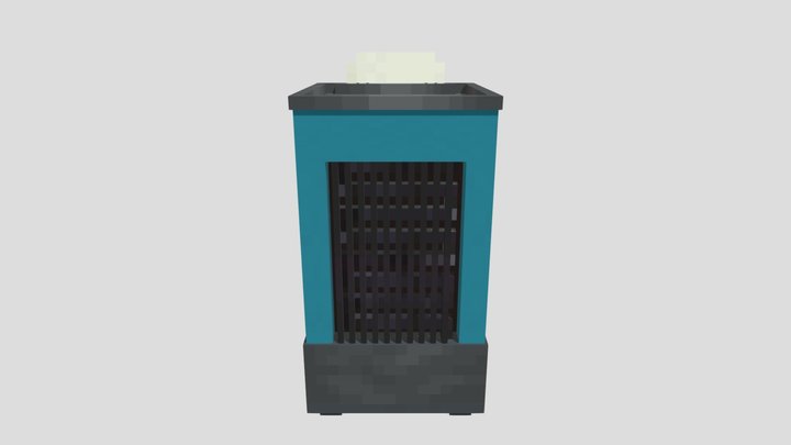 Blue Open Vending machine 3D Model