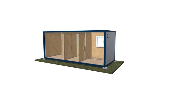 Бытовка распашная 3D Model