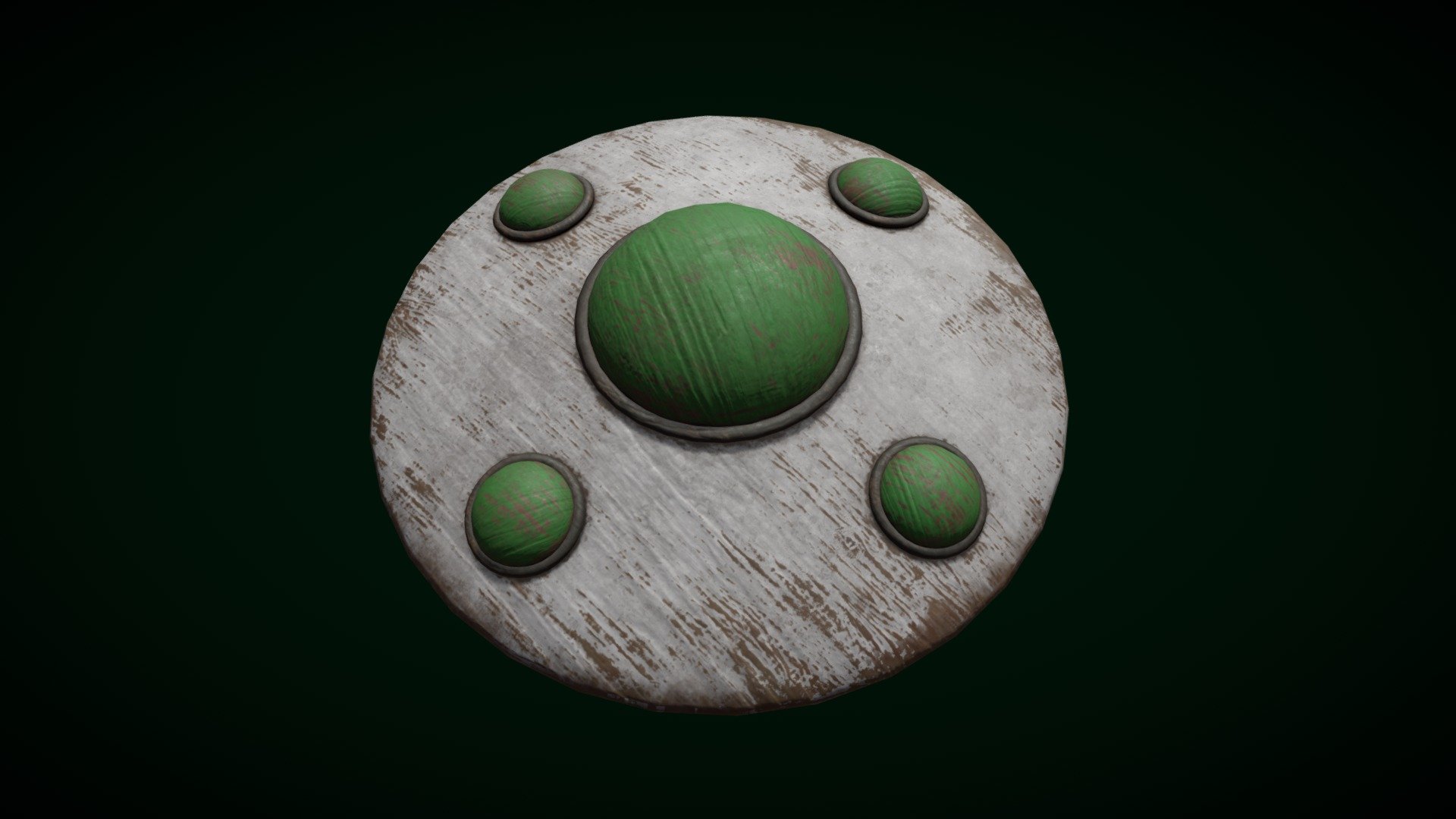 Wooden UFO Toy