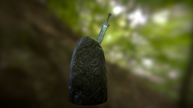 Sword In Stone 3D Model