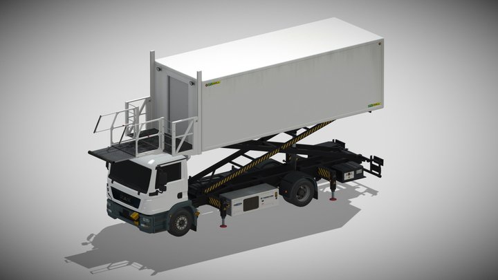 Airport Catering Truck 3D Model