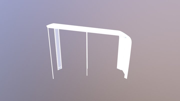 Metallkonstruktion NEU - Inkl Schraege Hinten 3D Model