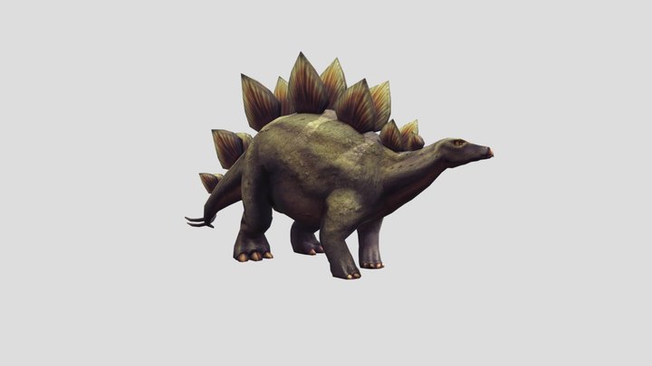 Dino Hunter Deadly Shores Stegosaurus 3D Model