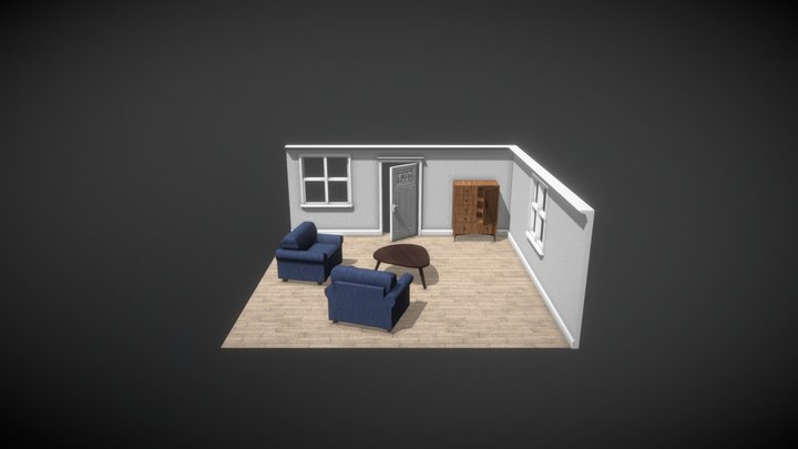 Room Kit Textured 3D Model