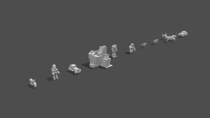 HW_XYZ_School BLOKING 3D Model