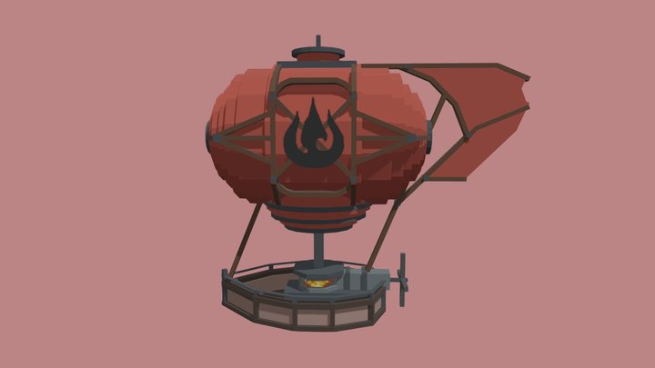 Fire Nation War Balloon 3D Model