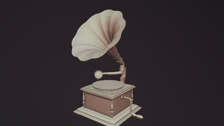 Gramophone 3D Model
