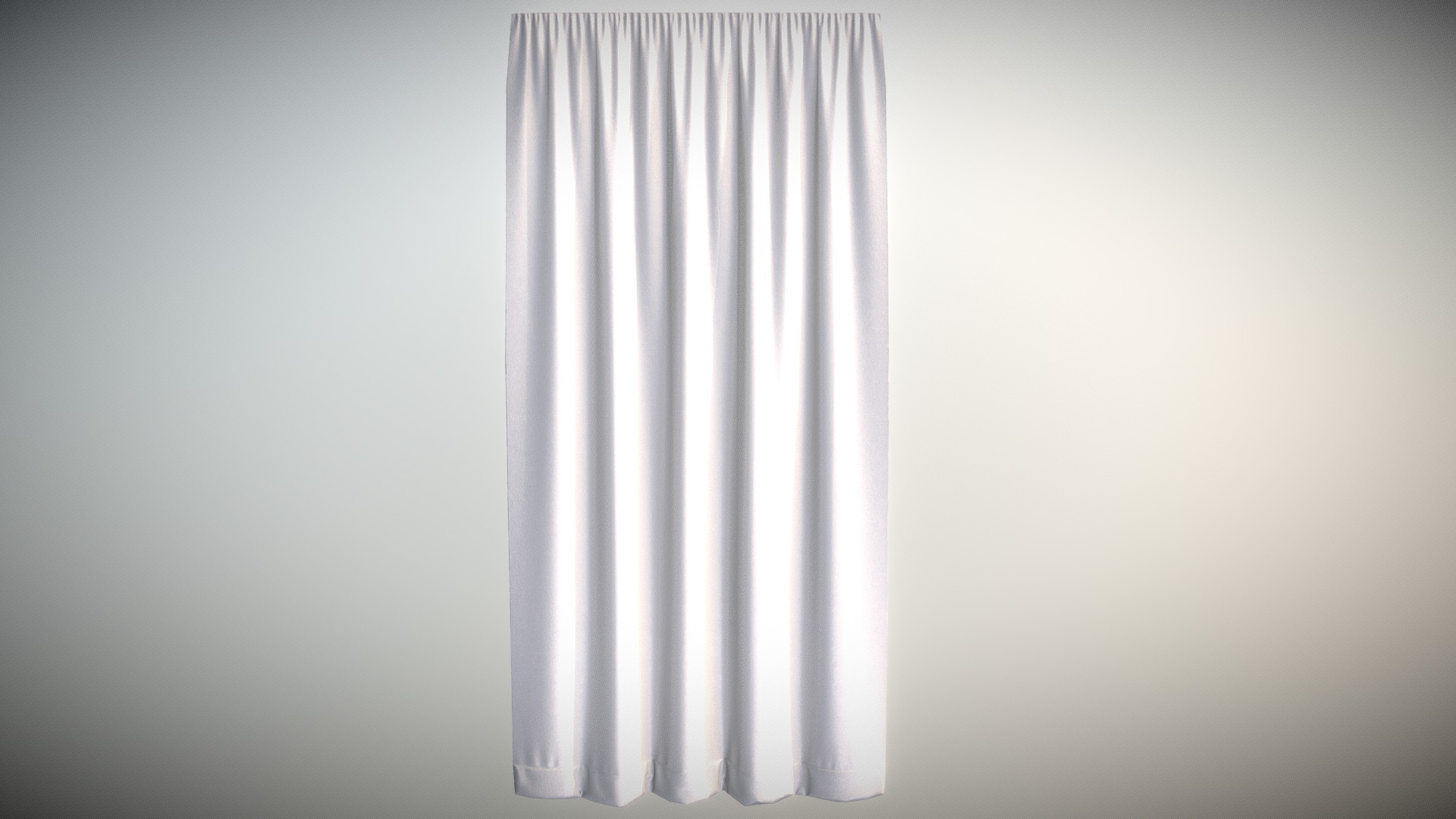 3D model Curtain - This is a 3D model of the Curtain. The 3D model is about a white curtain with a white window.