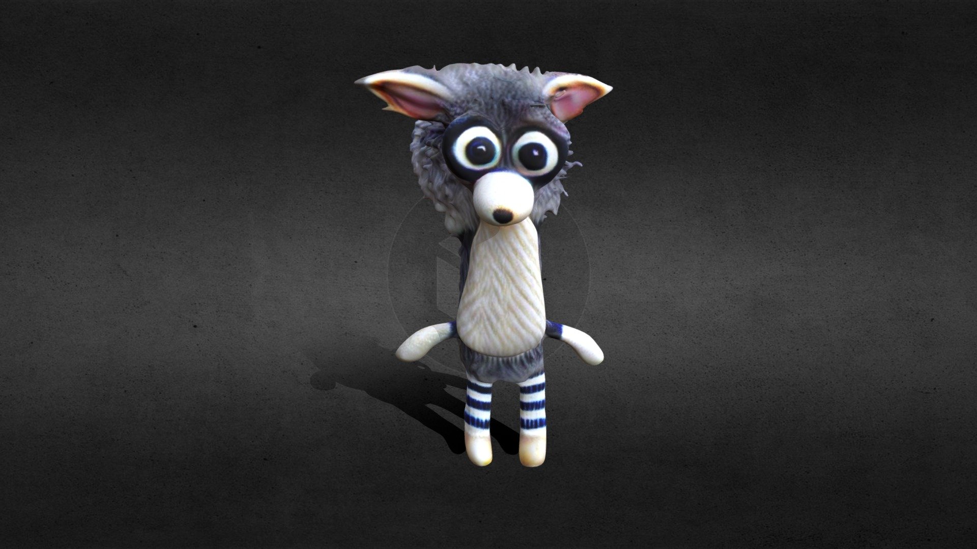 Raccoon Sock Puppet - 3D model by curiousmagic [28a283c] - Sketchfab