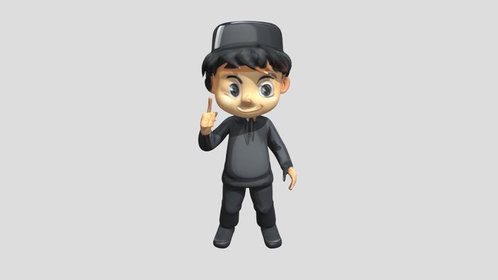 Baju Adat Sunda Laki-laki ( Meshy) 3D Model