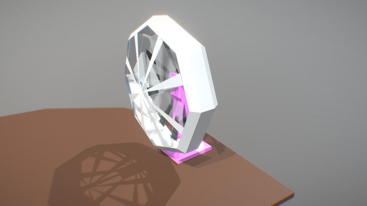 Low Poly Fan 3D Model