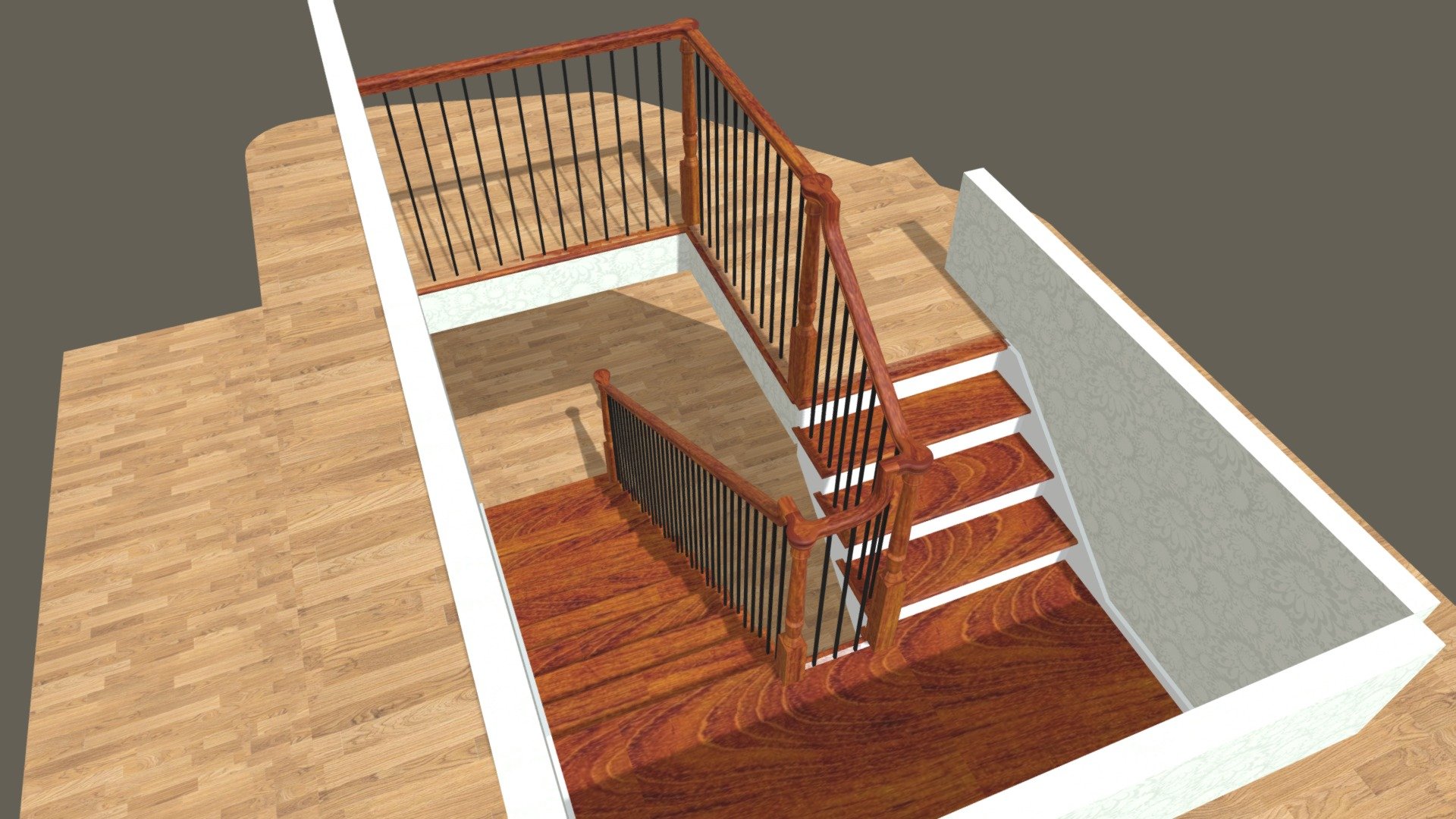 Spindler stair - 3D model by TopTreadStairways (@clydemartin) [28a3858 ...