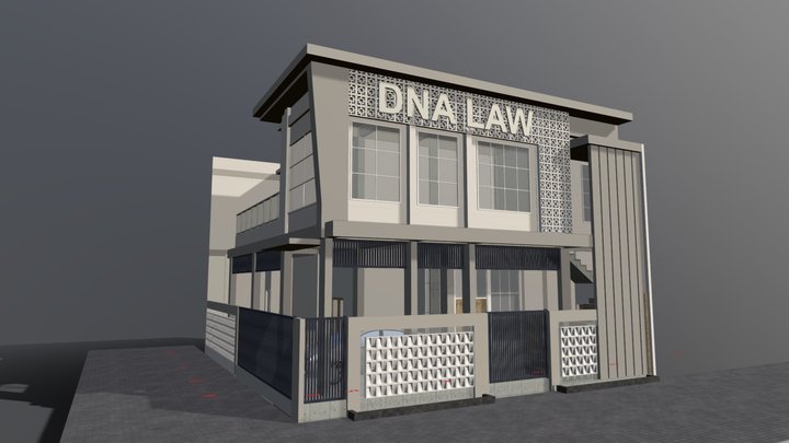Home Minimalis 2 Lantai 3D Model